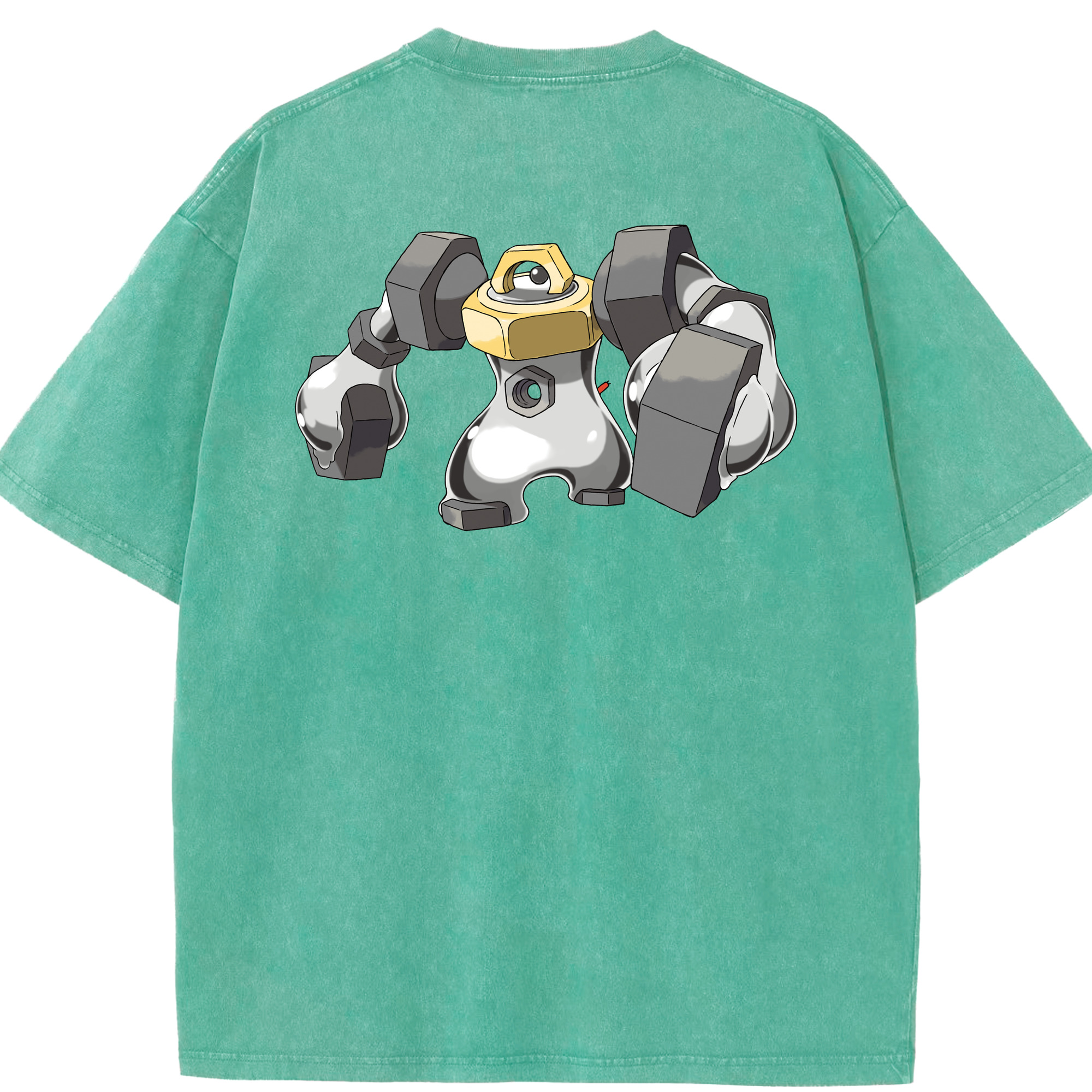（画像用） ポケットモンスター Pokémon 綿100% ヴィンテージ風 半袖Tシャツ（背面プリント）